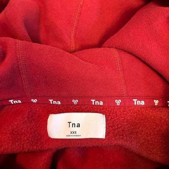 TNA zip up sweatshirt (burgundy) - Picture 5 of 5